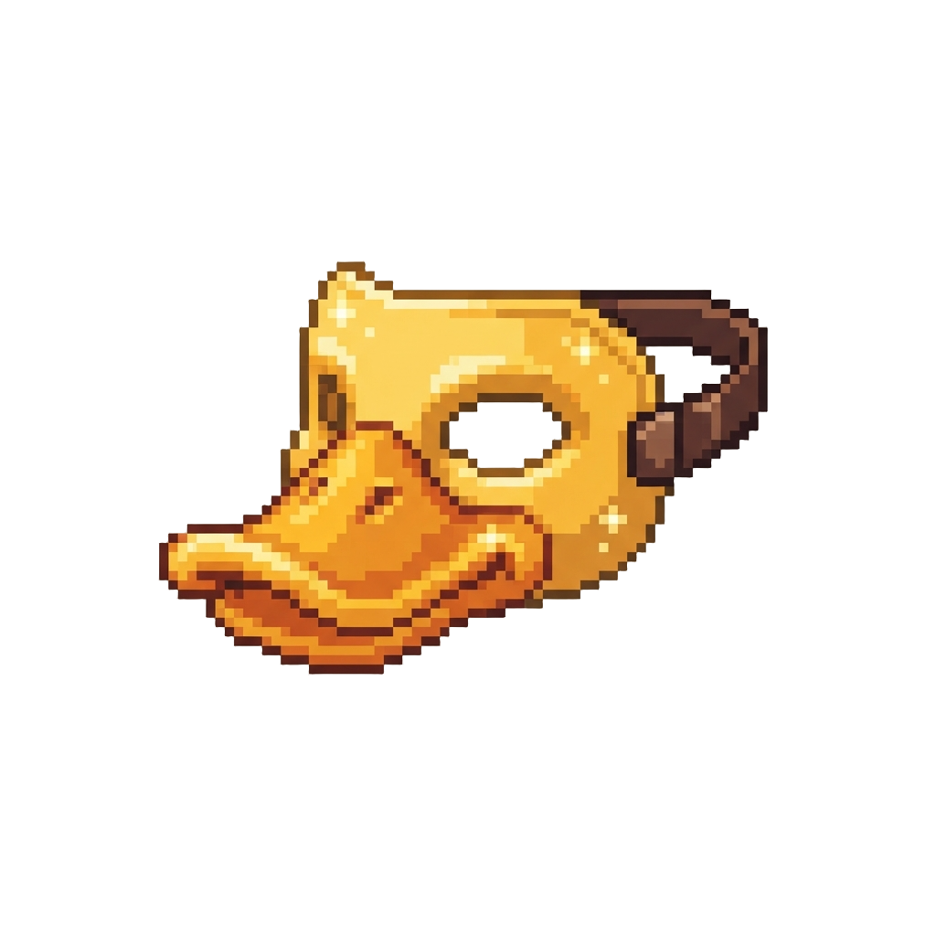 A Sparkling Duck Bill Mask