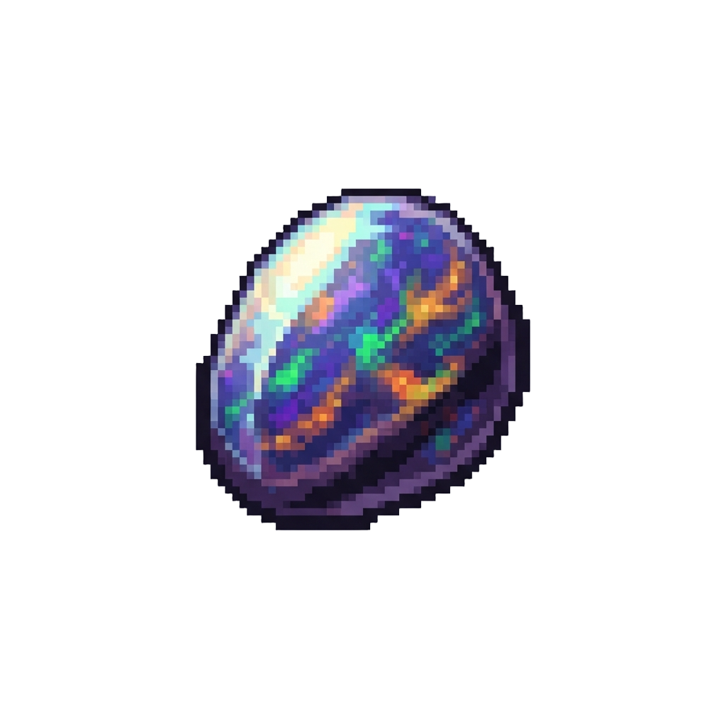 A Shimmering Galaxy Opal