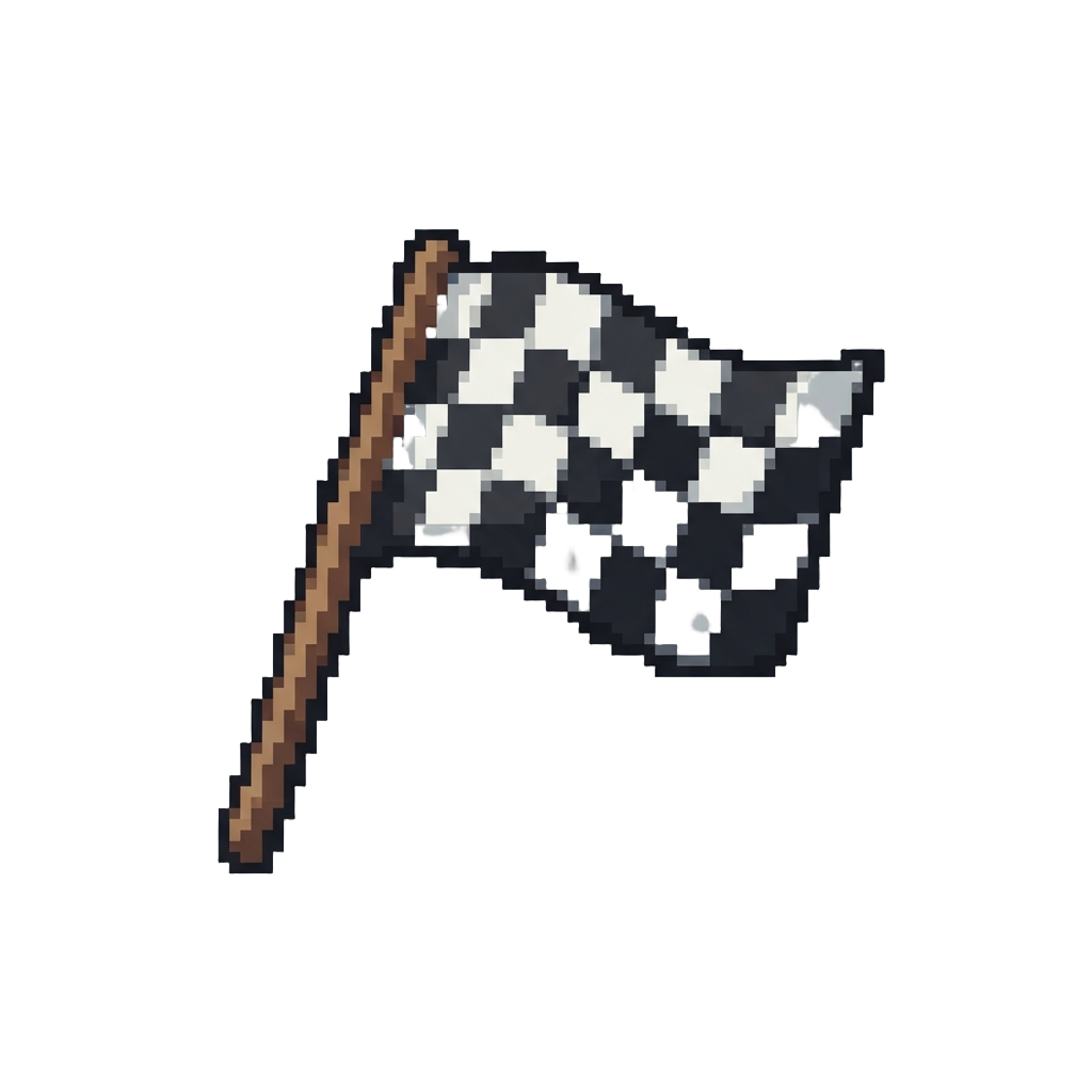 A Checkered Speed Flag
