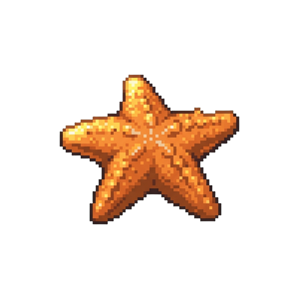 A Glittering Star Fish
