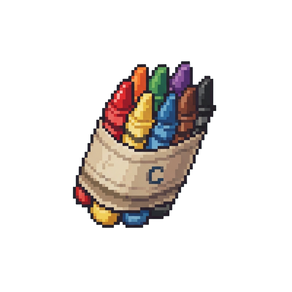 A Set of School Crayons