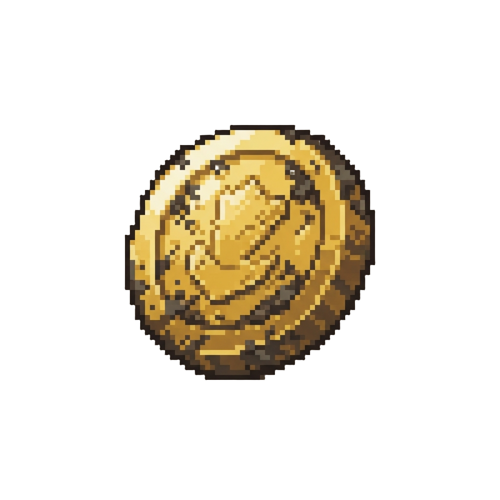 A Shiny Buried Golden Coin