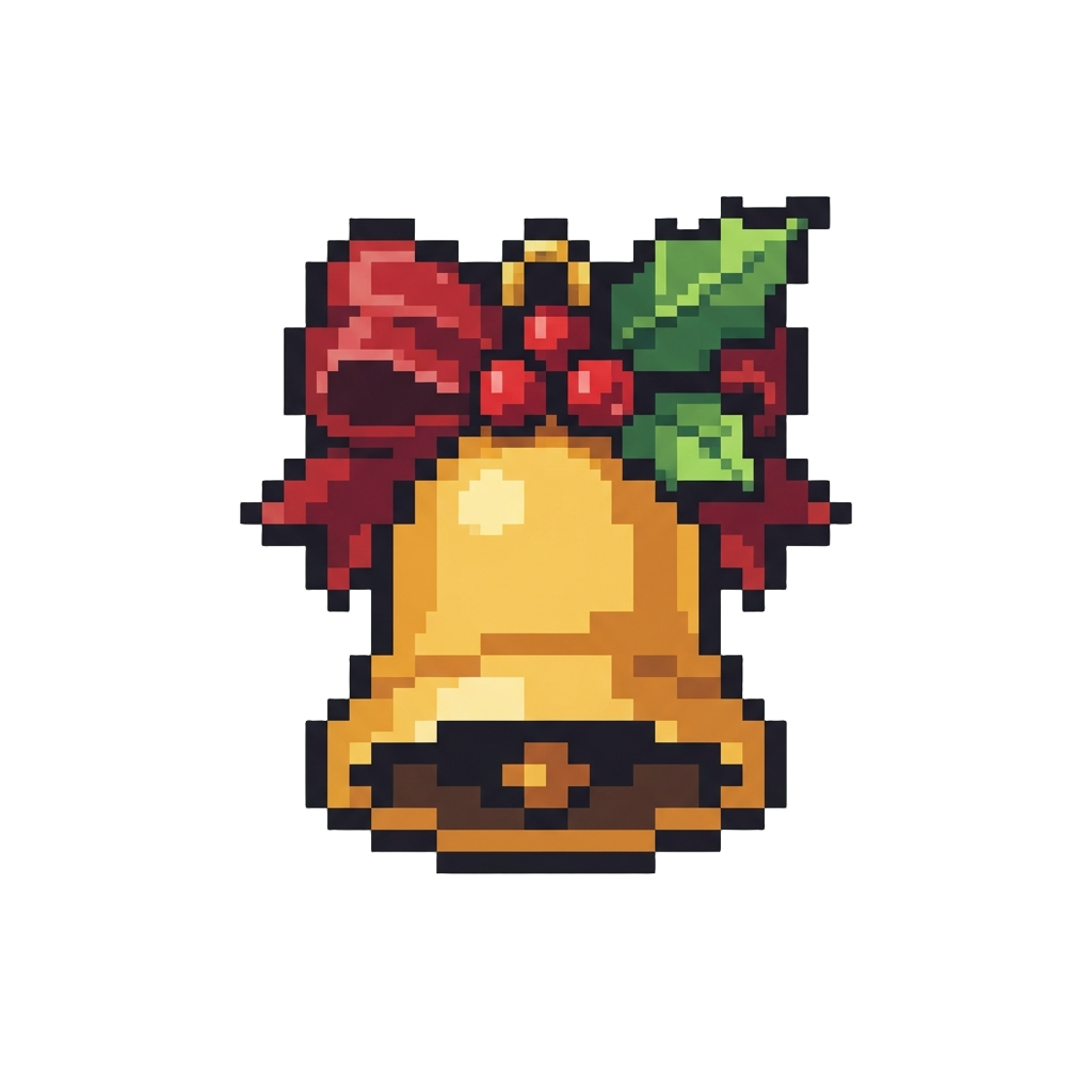 A Decorative Holly Bell
