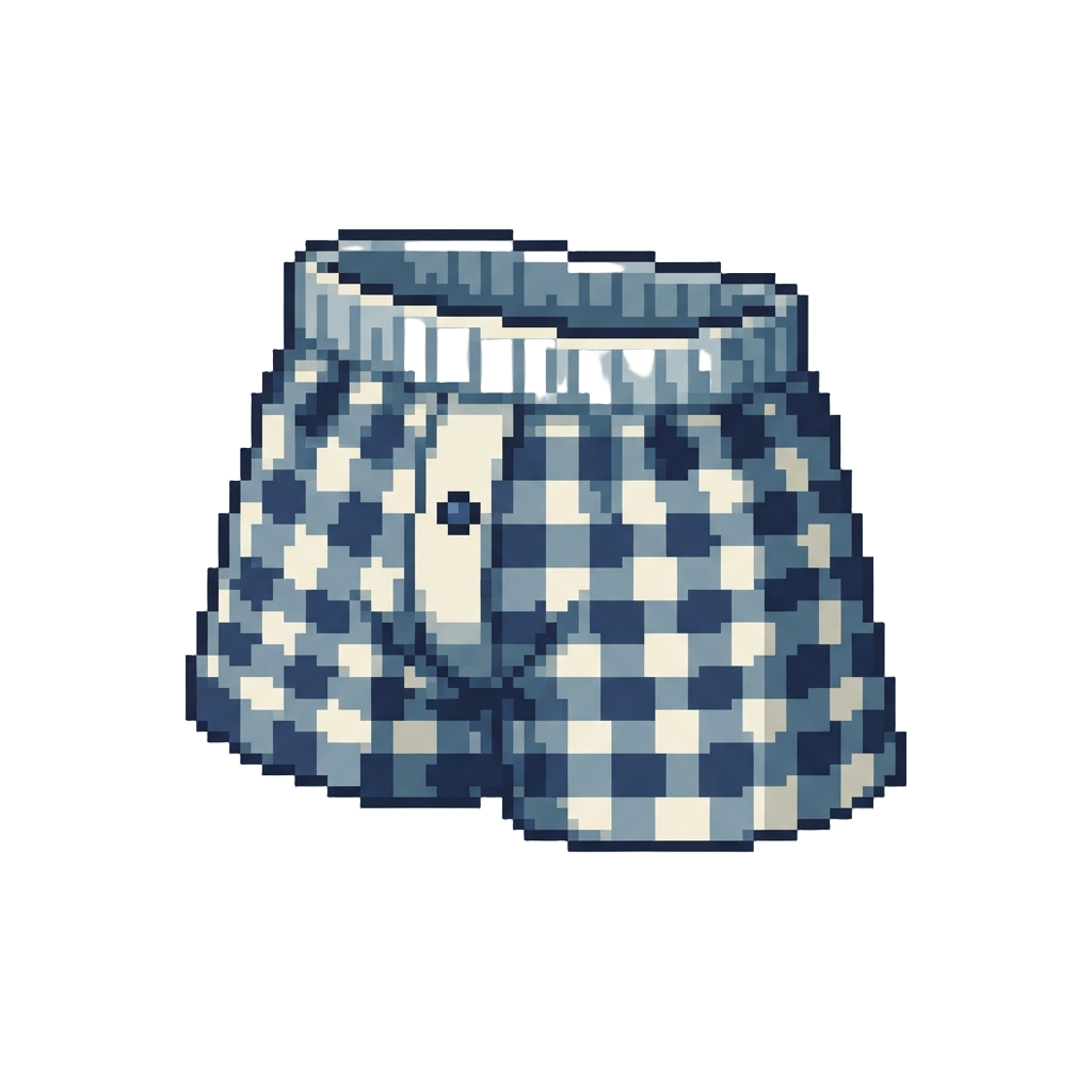 A Checkered Boxer Short