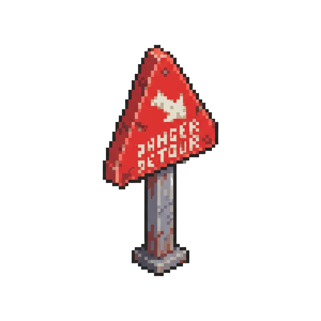 A 'watch Out' Detour Sign