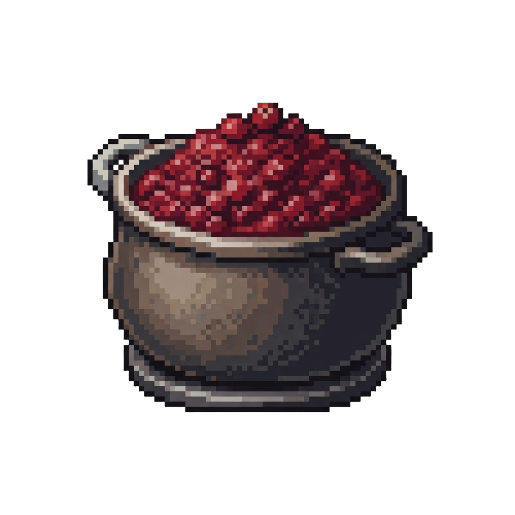 A Massive Pot of Cranberry Sauce