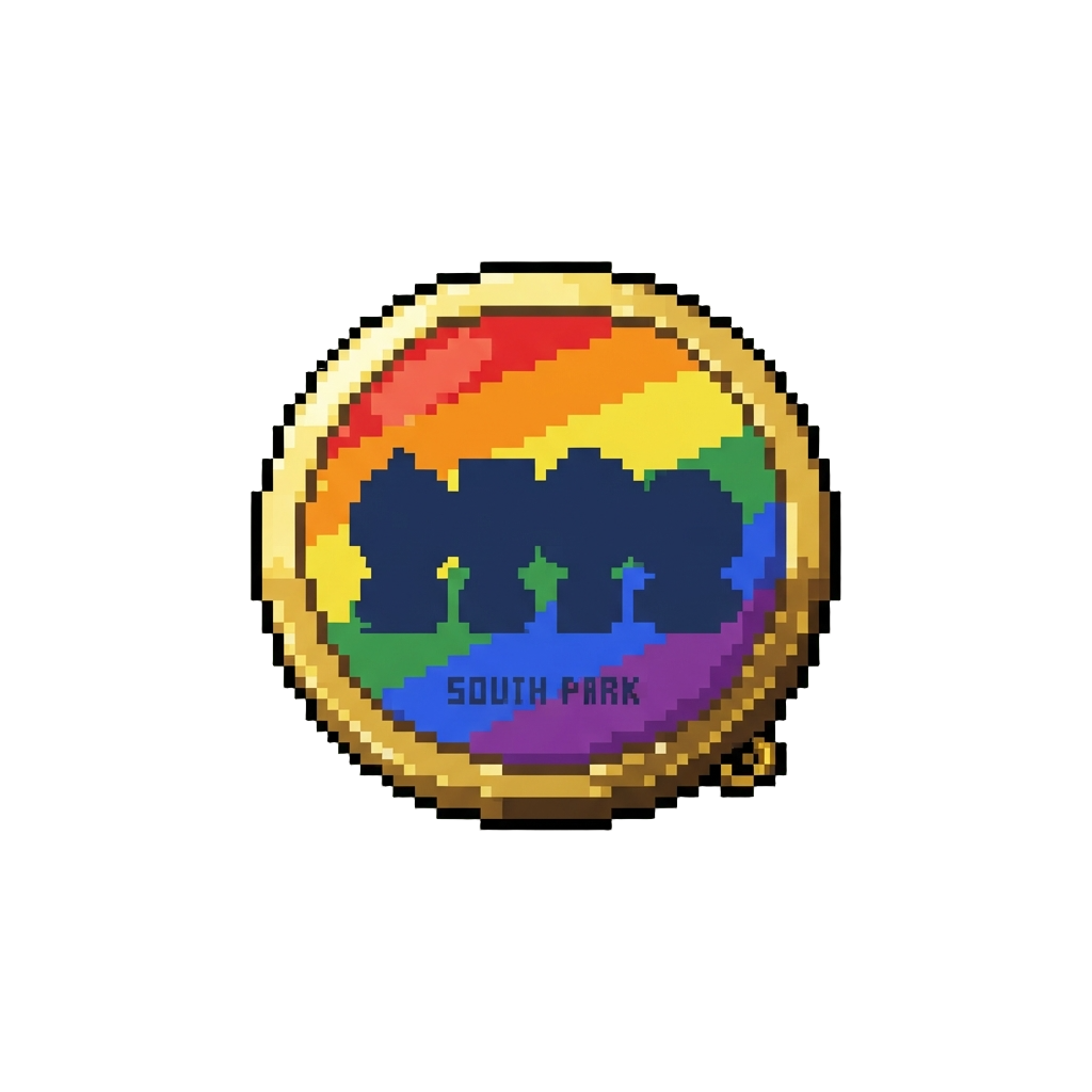 A 'pride of South Park' Badge
