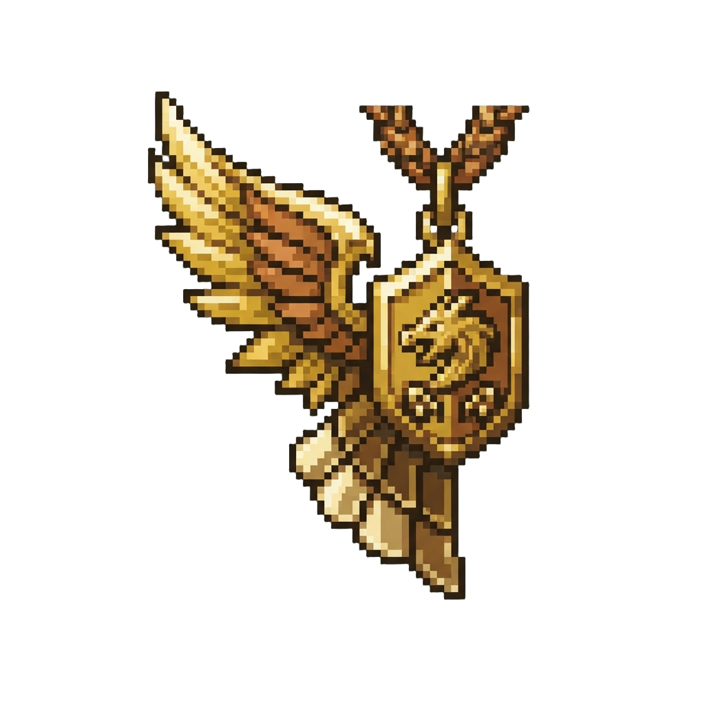 A Metallic Dragon Wing Medal