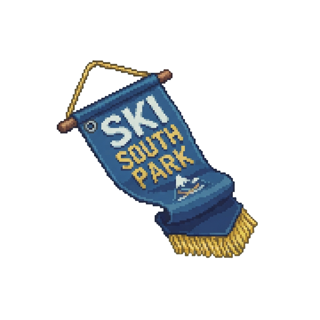 A 'ski South Park' Streamer
