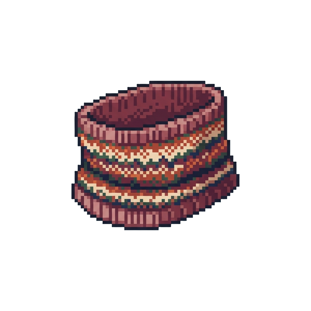 A Patterned Neck Warmer
