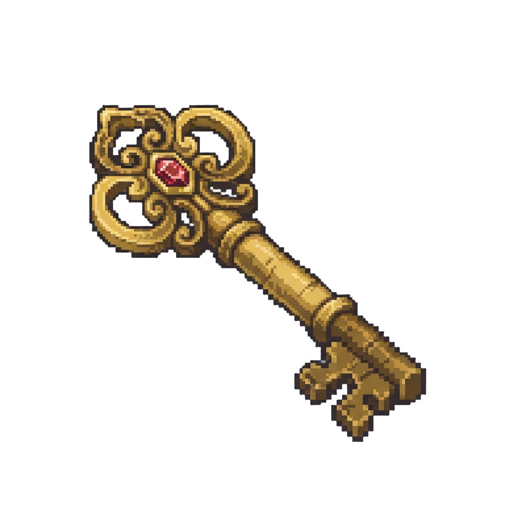 A Ancient Treasure Chest Key