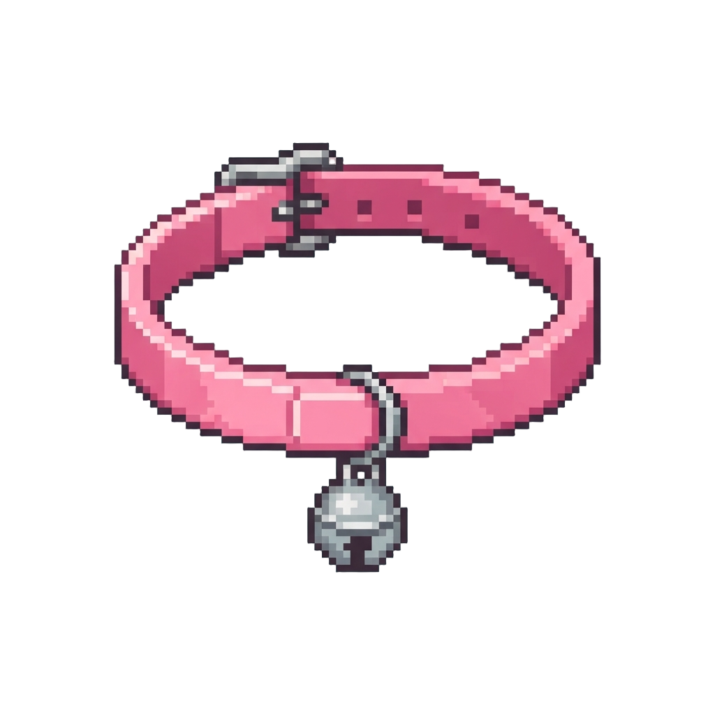 A Plastic Cat Collar