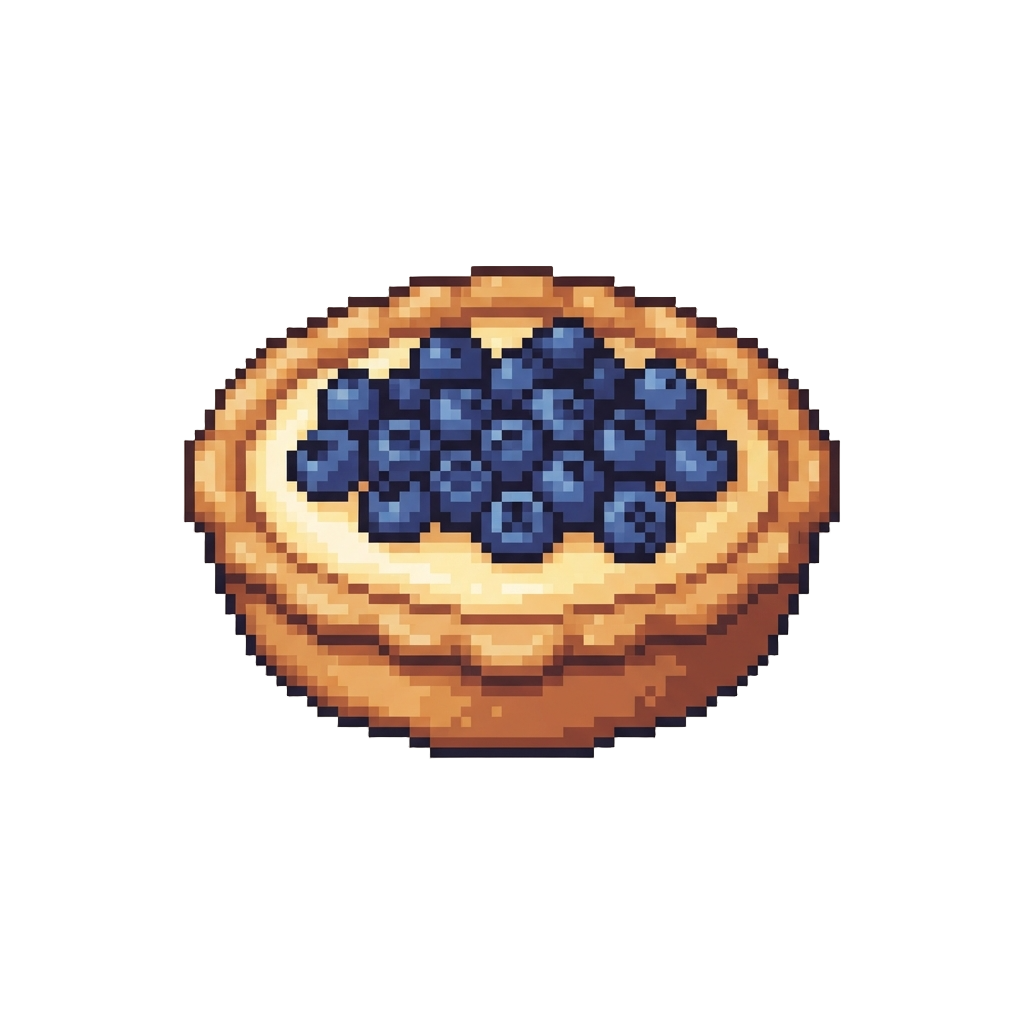 A Blueberry Custard Pie