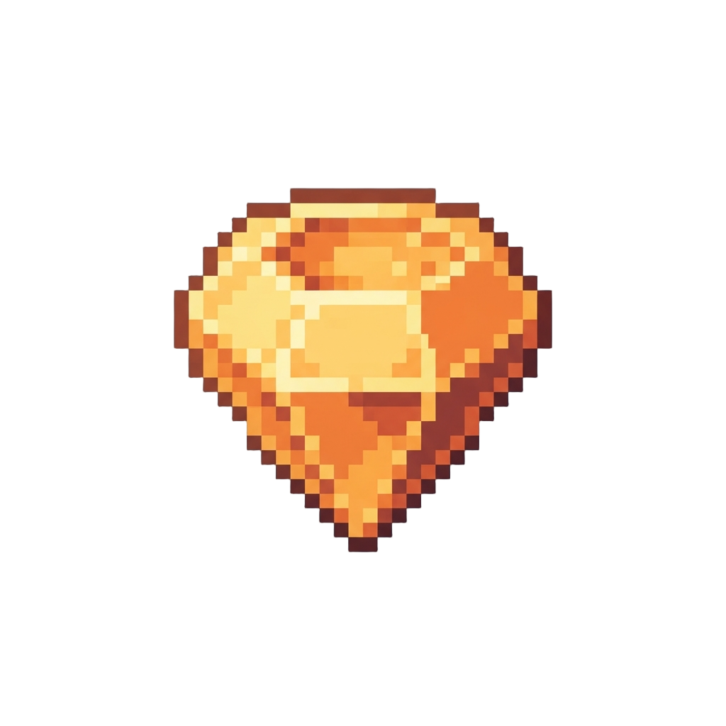 A Glowing Cutout Diamond