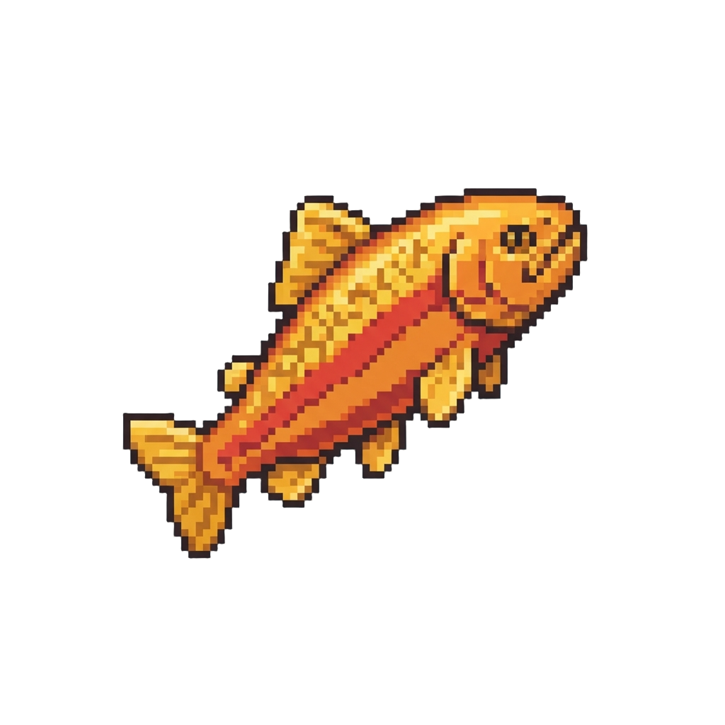 A Golden Trout Cutout