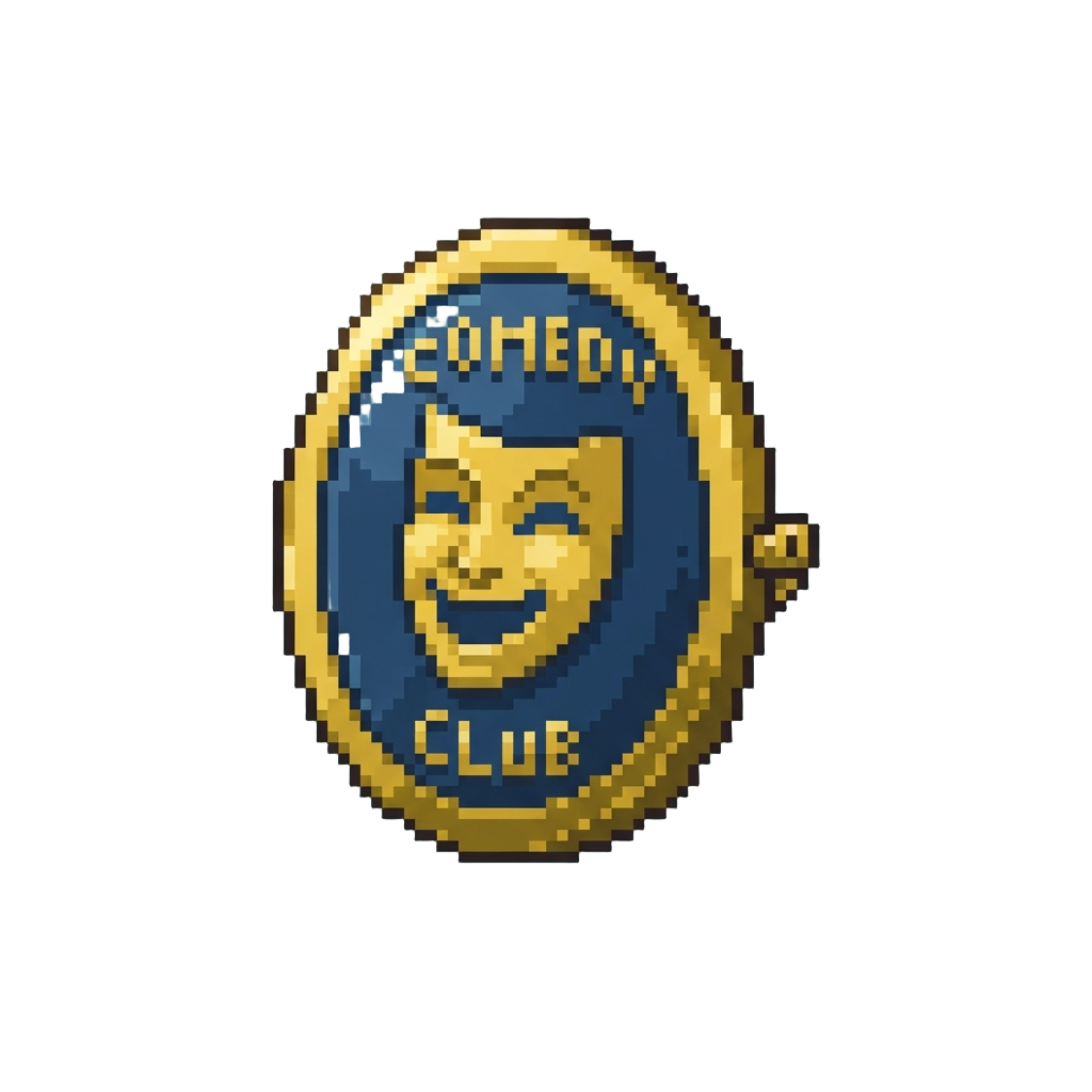 A Comedy Club Badge