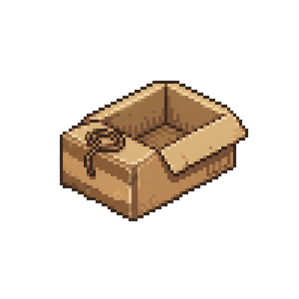A Cardboard Box Sled