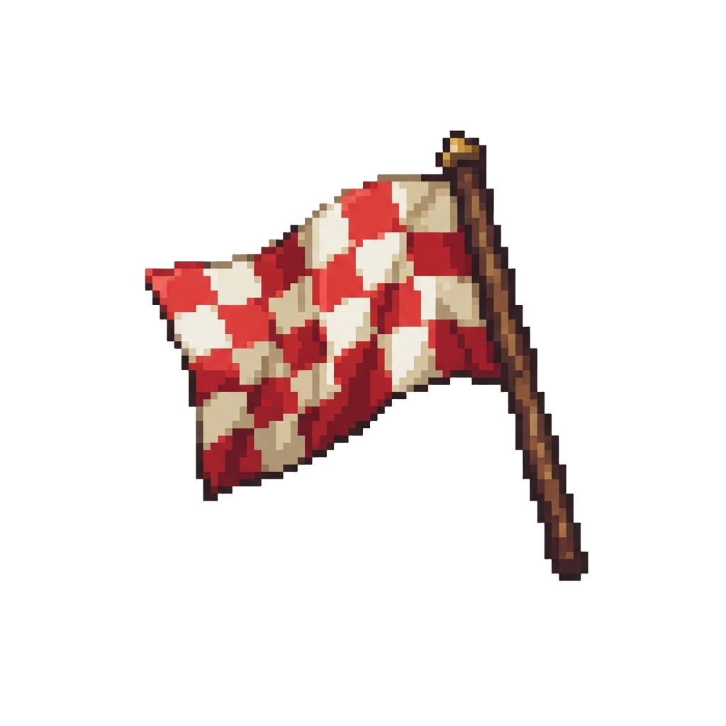 A Checkered Warning Flag