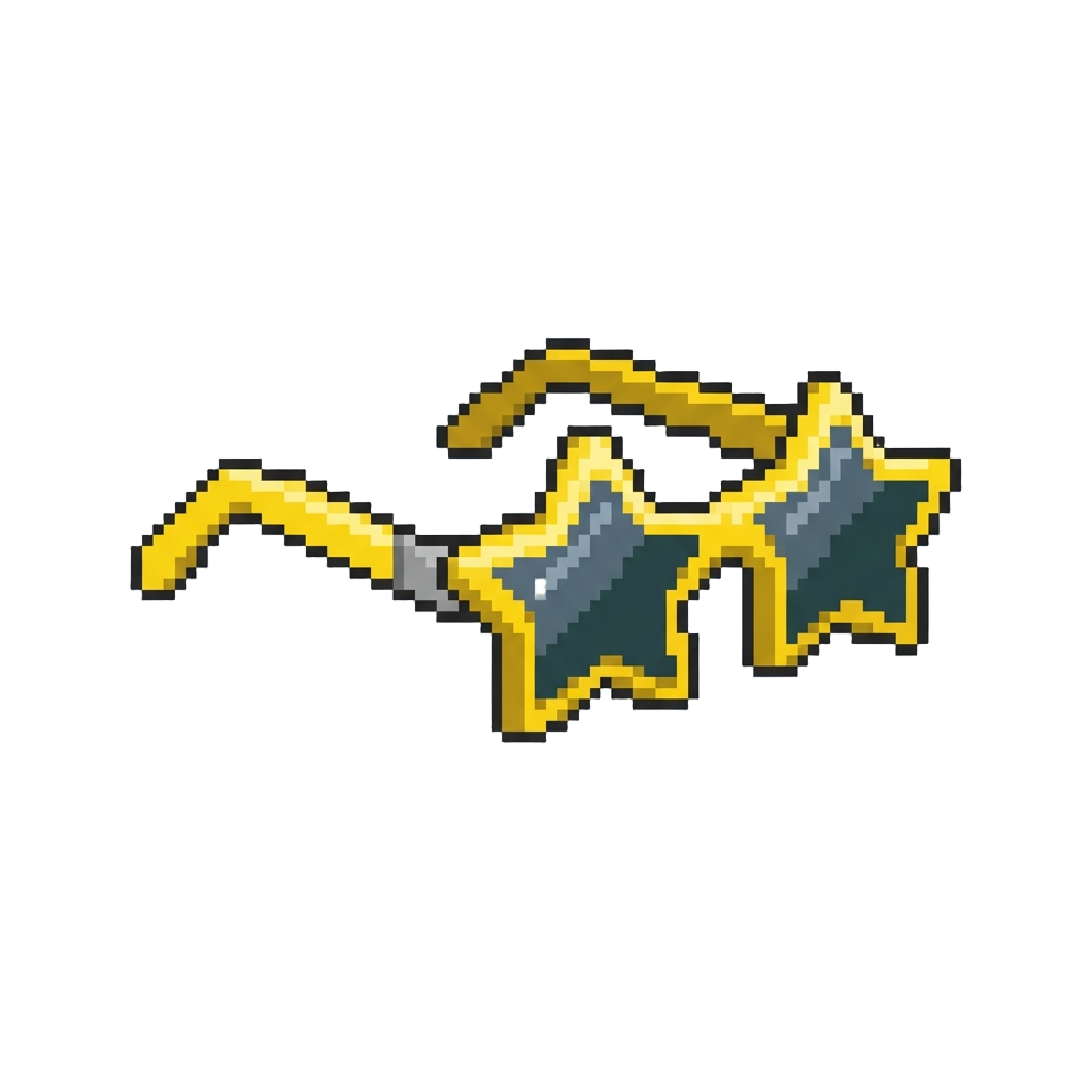 A Pair of Star-shaped Sunglasses