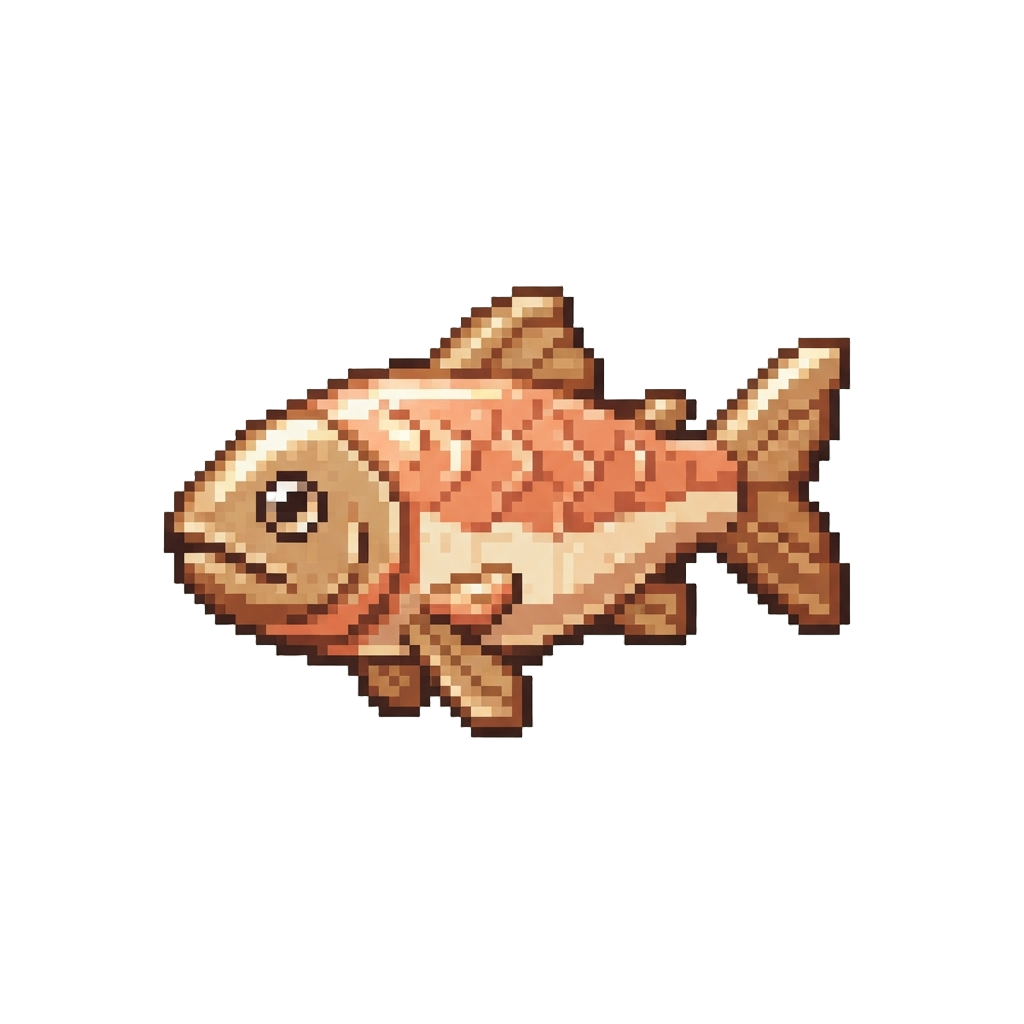A Shiny Cardboard Salmon