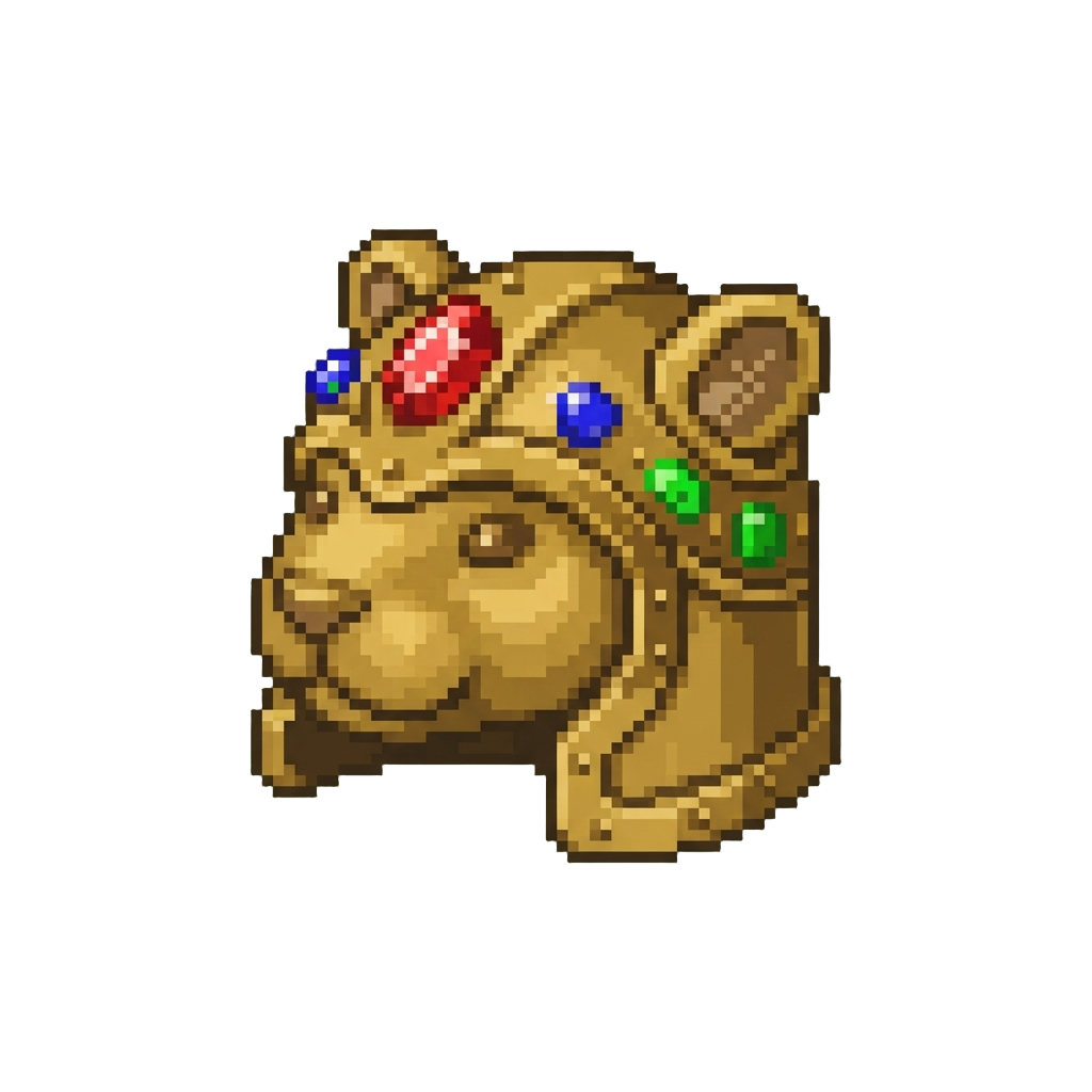 A Jewel-encrusted Gopher Helmet