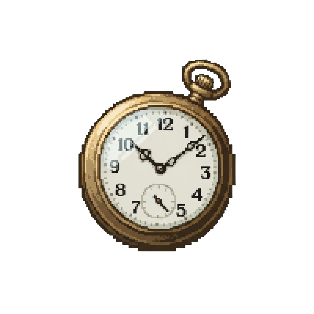 A Vintage Brass Pocket Watch