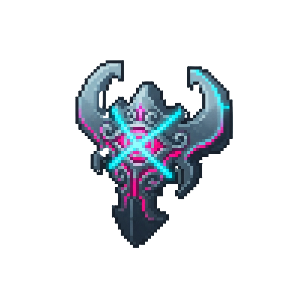 A Neon Alien Crest