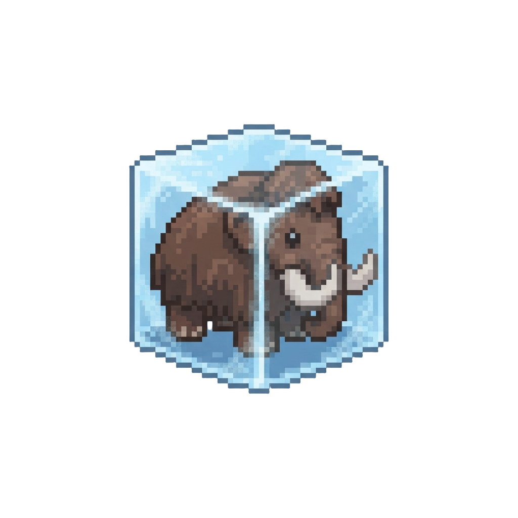 A Frozen Woolly Mammoth Toy