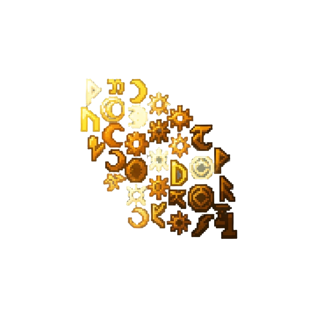 A Shower of Glowing Ancient Glyphs