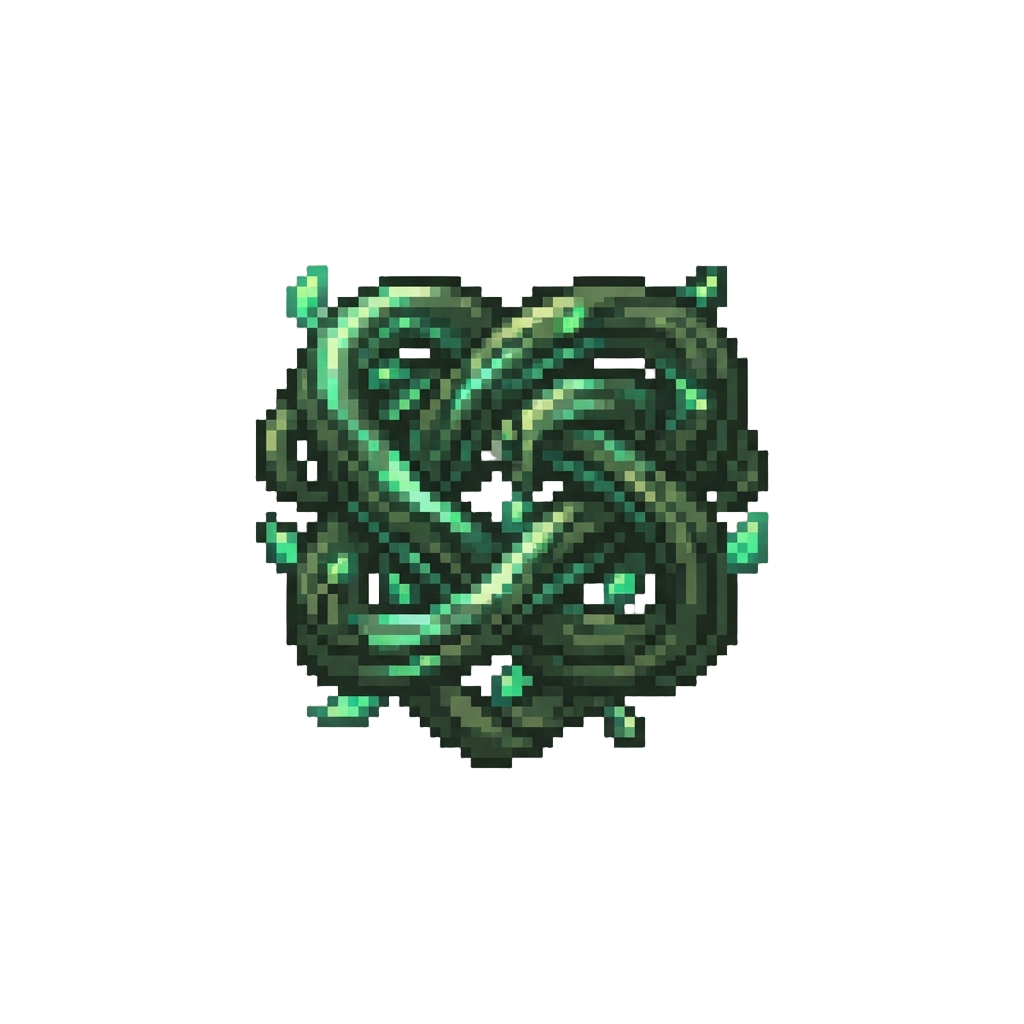 A Knot of Glowing Magical Vines