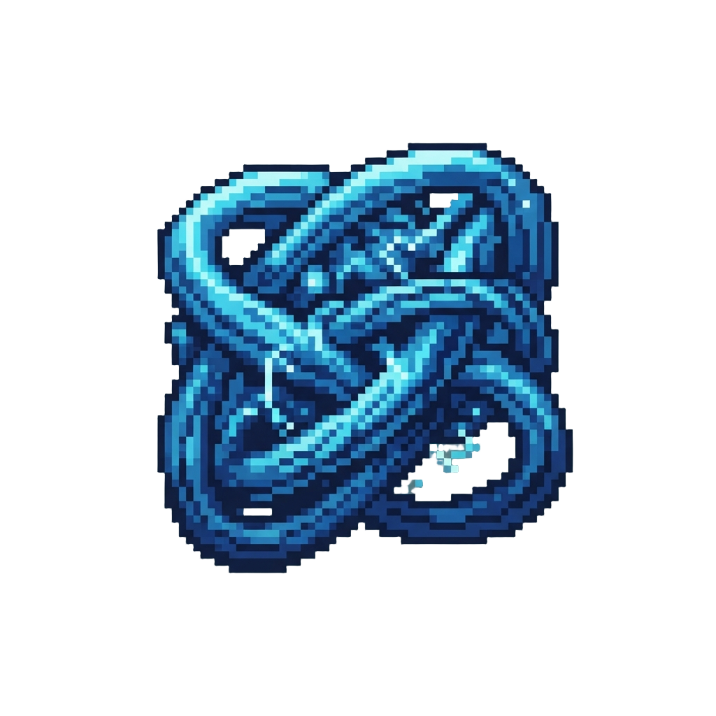 A Network of Crackling Blue Energy Cords
