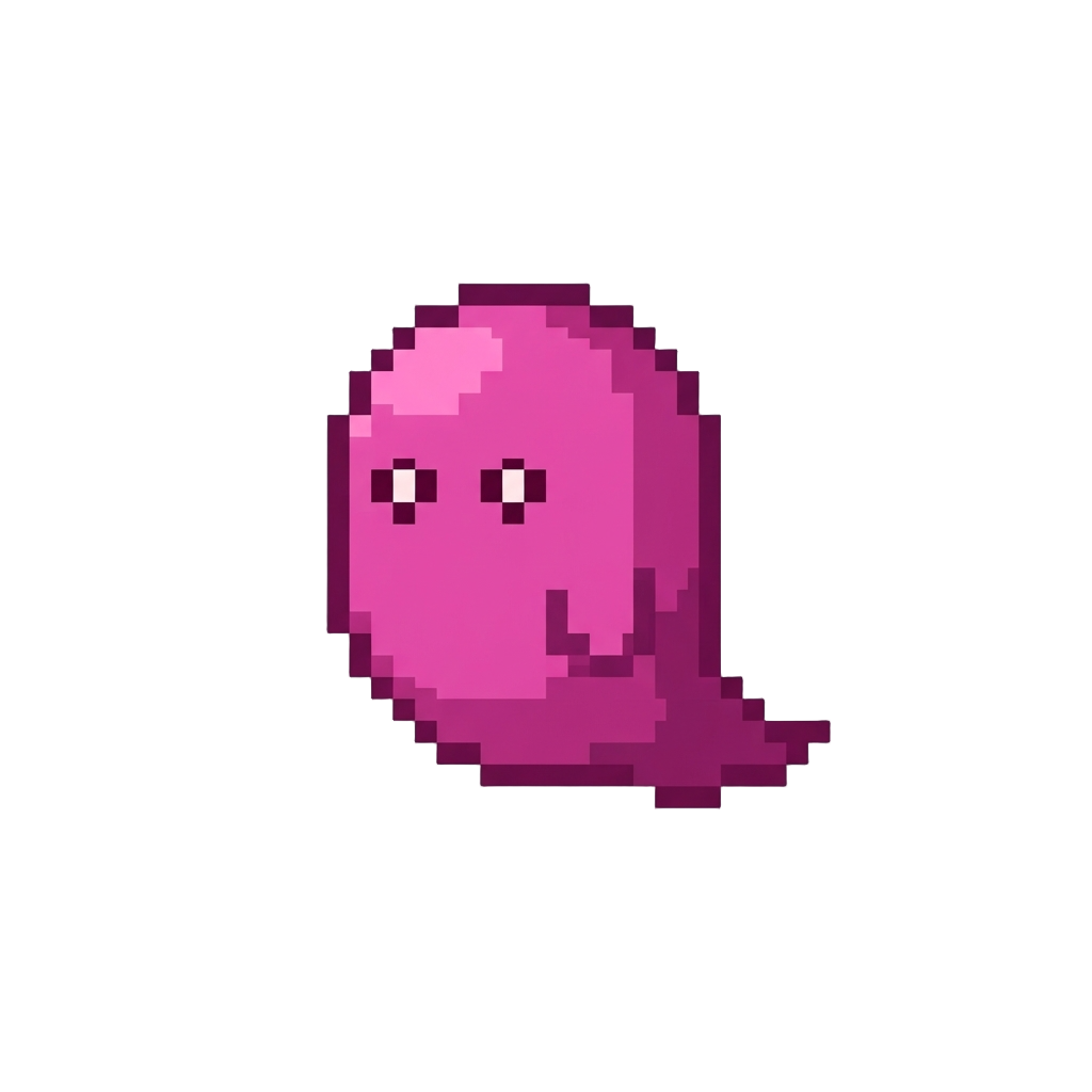 Pulsing Magenta Ghost Bob