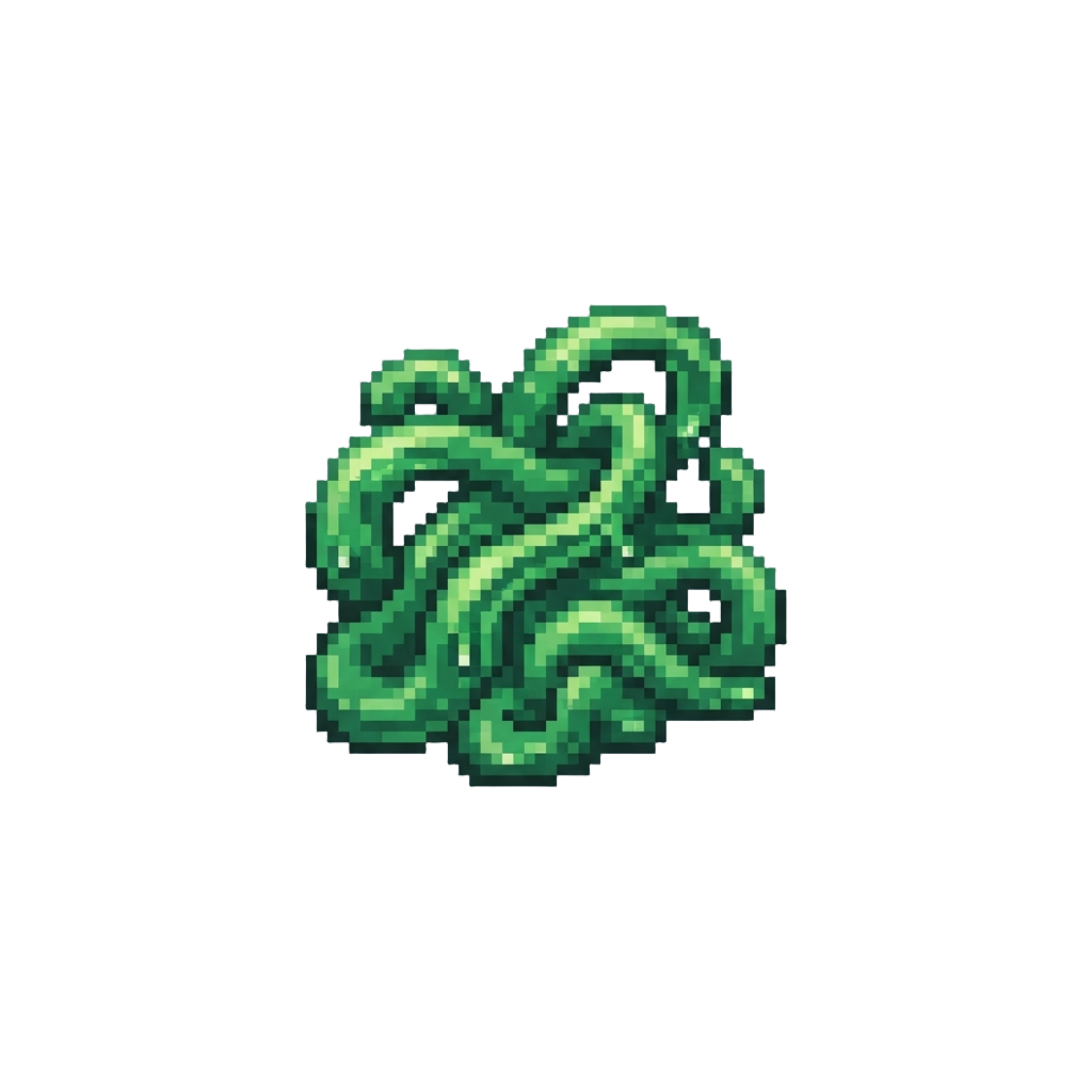 Emerald Green Slimy Tendrils