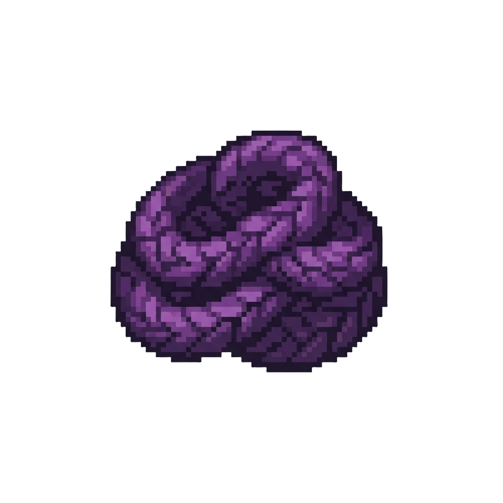Deep Violet Coiling Snake Tresses
