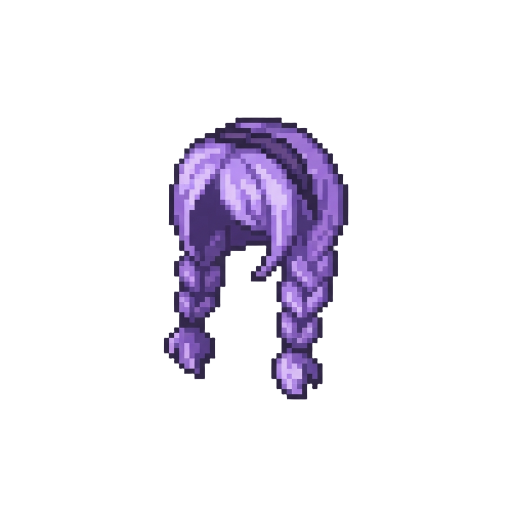 Luminous Violet Phantom Braids