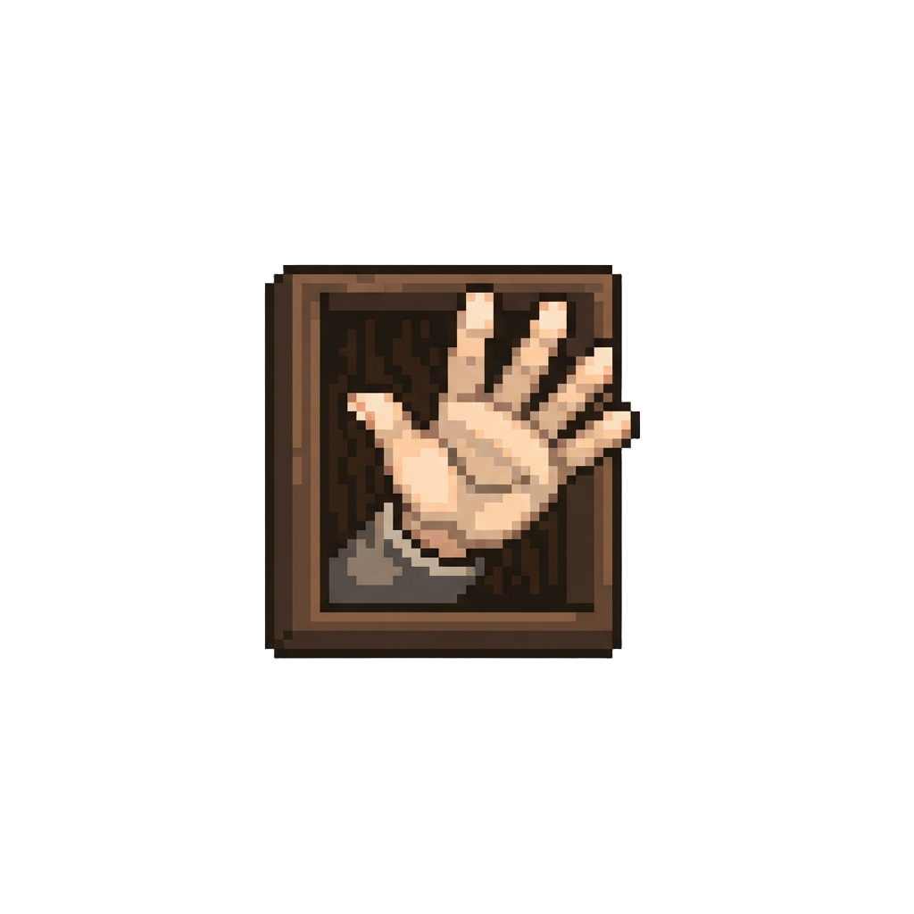 An Unsettling Cheerful Wave Greeting You by Name Through the Knock Knock Interface