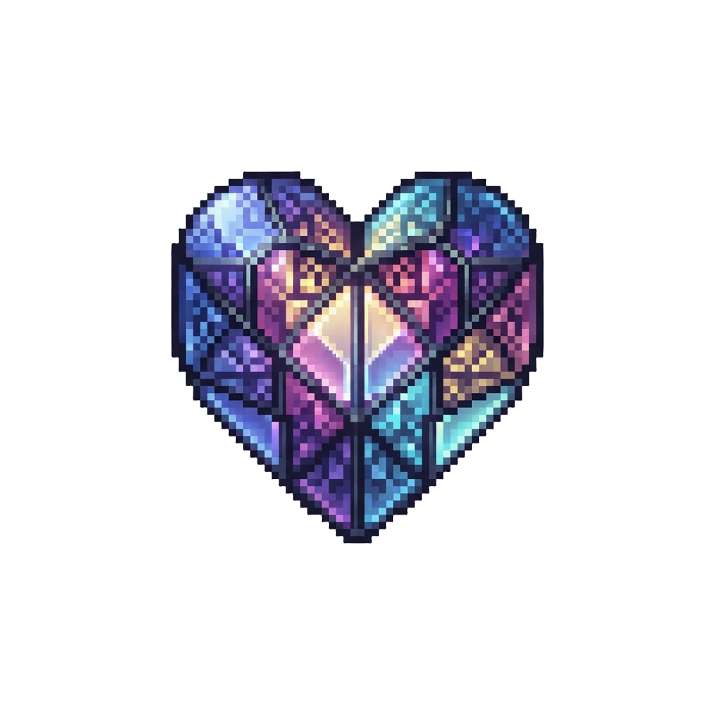 Hyper-dimensional Stained Glass Fractals Breathing Like a Gentle Heart
