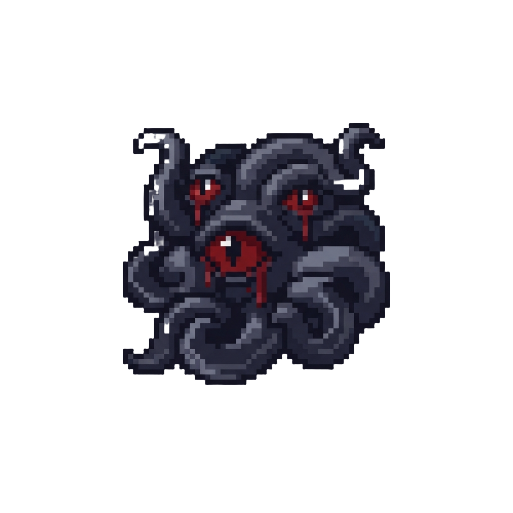 An Abyss of Writhing Obsidian Tentacles and Weeping Demonic Eyes