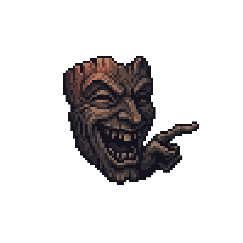 A Manic Laugh Pointing Right at the Screen Shouting That Your God Complex Won't Save You