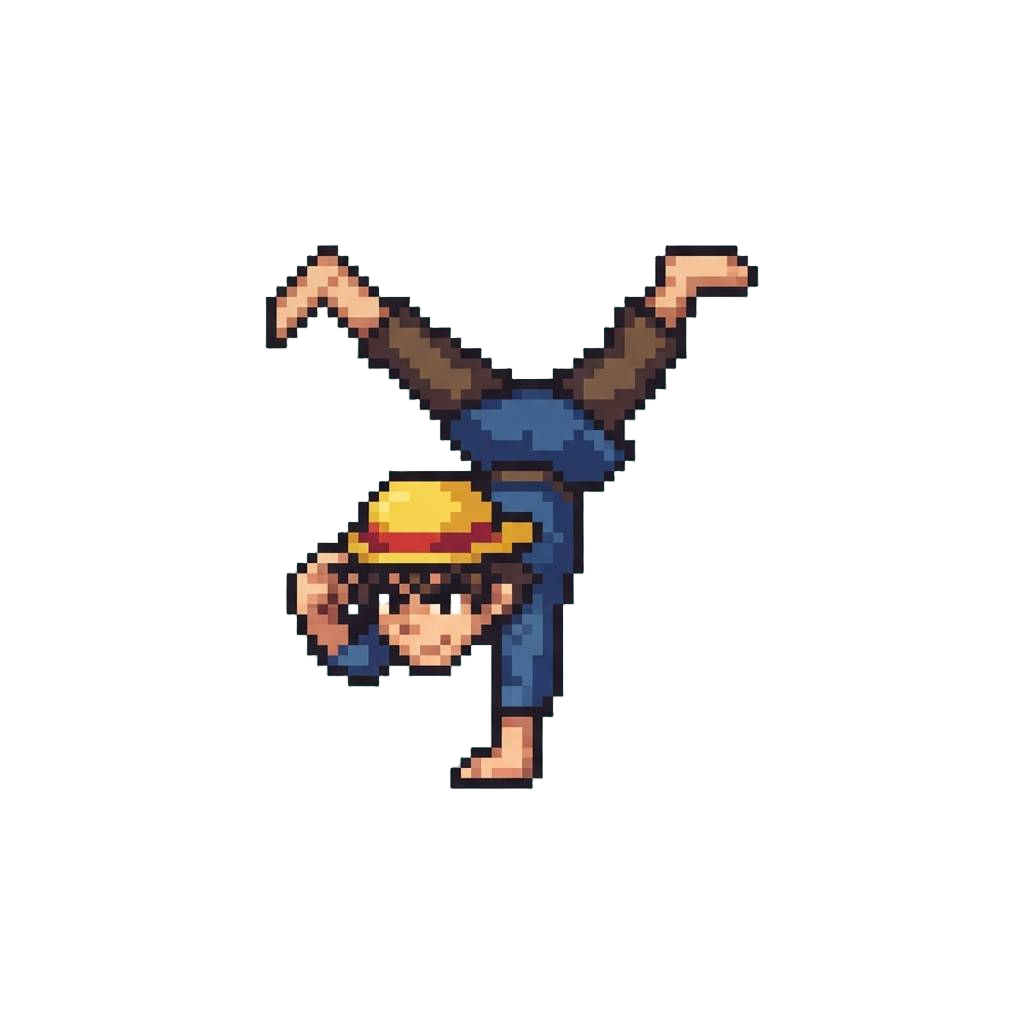 An Acrobatic Cartwheel Finishing with a Hat-tip Freeze