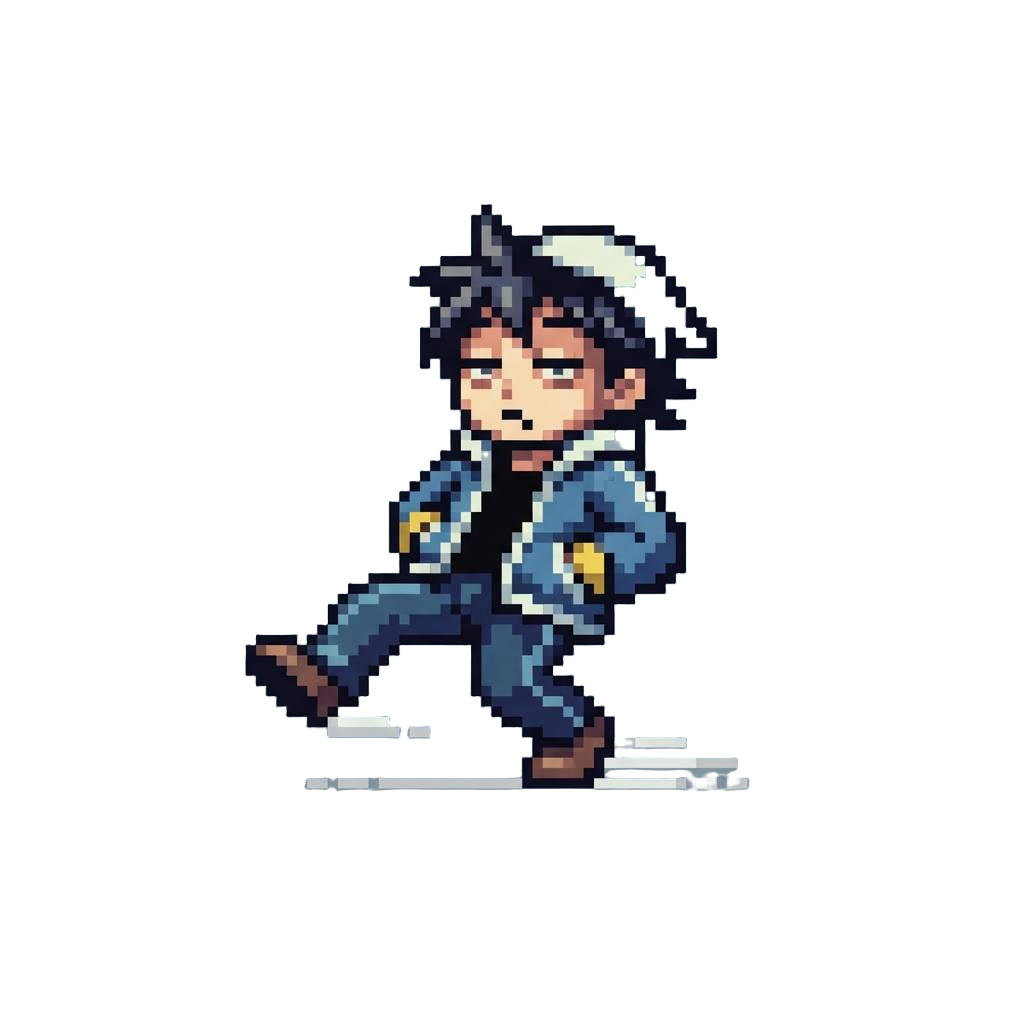 A Sleepy Moonwalk Slide with Hands in Pockets