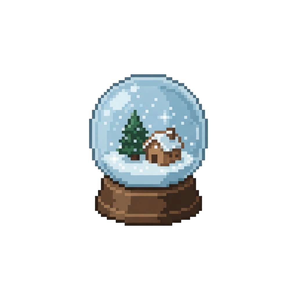 A Glittering Snow Globe