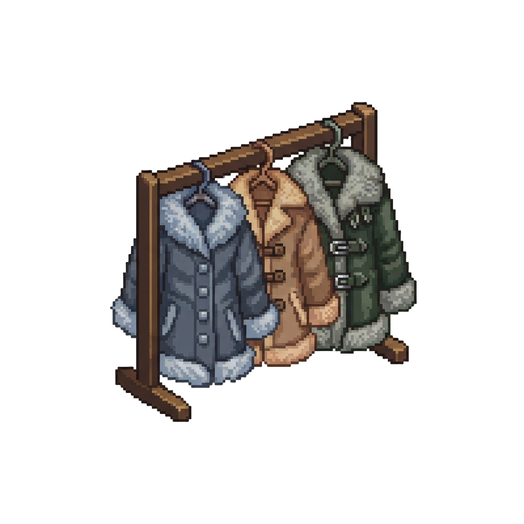 A Rack of Fluffy Coats