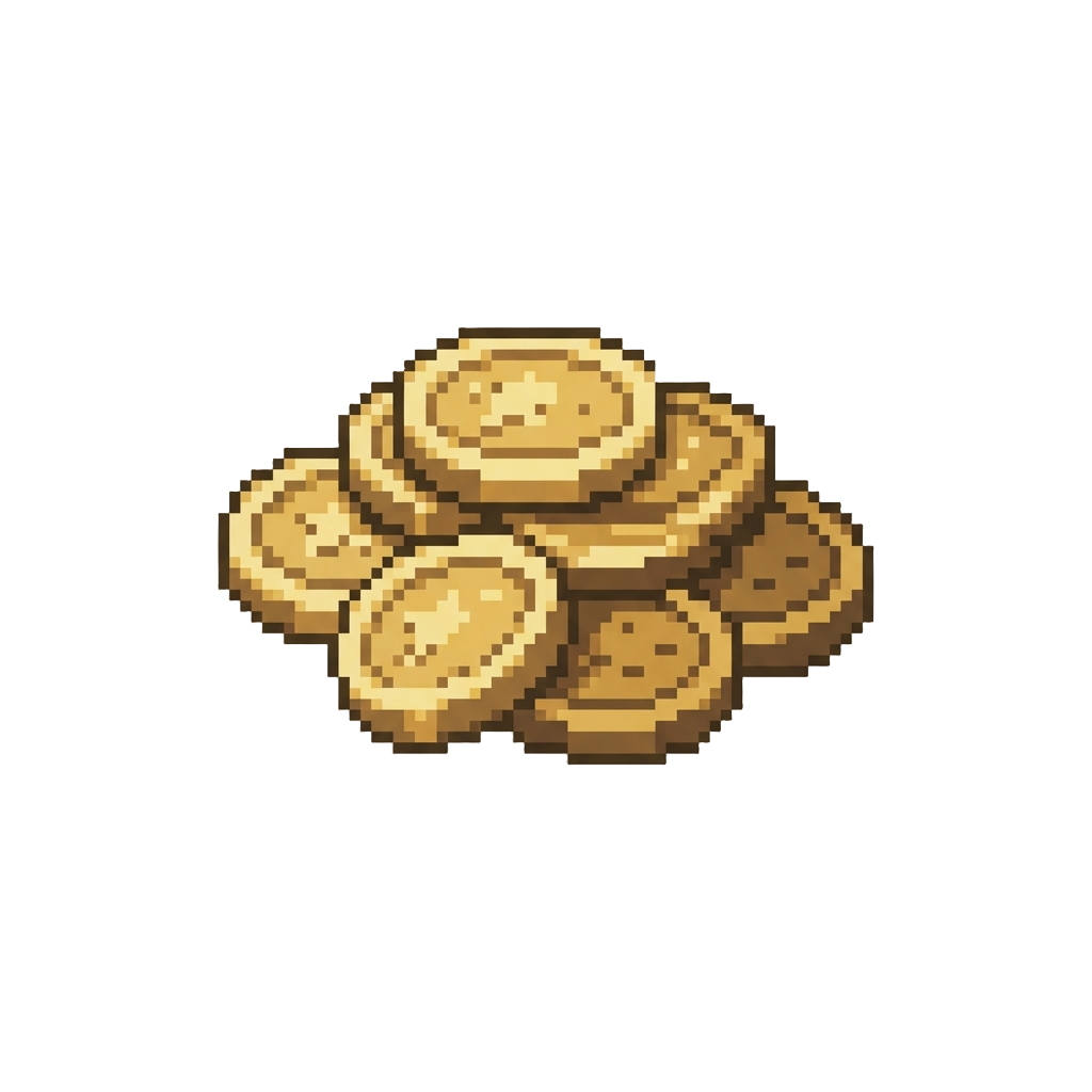 A Spill of Shiny Golden Coins