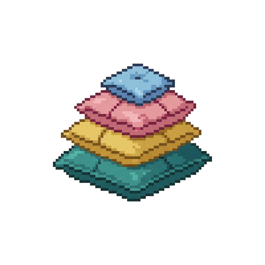 A Pile of Soft Colorful Cushions
