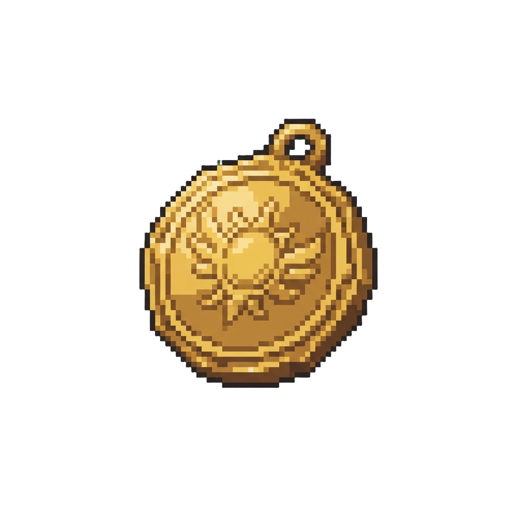 A Polished Brass Medallion