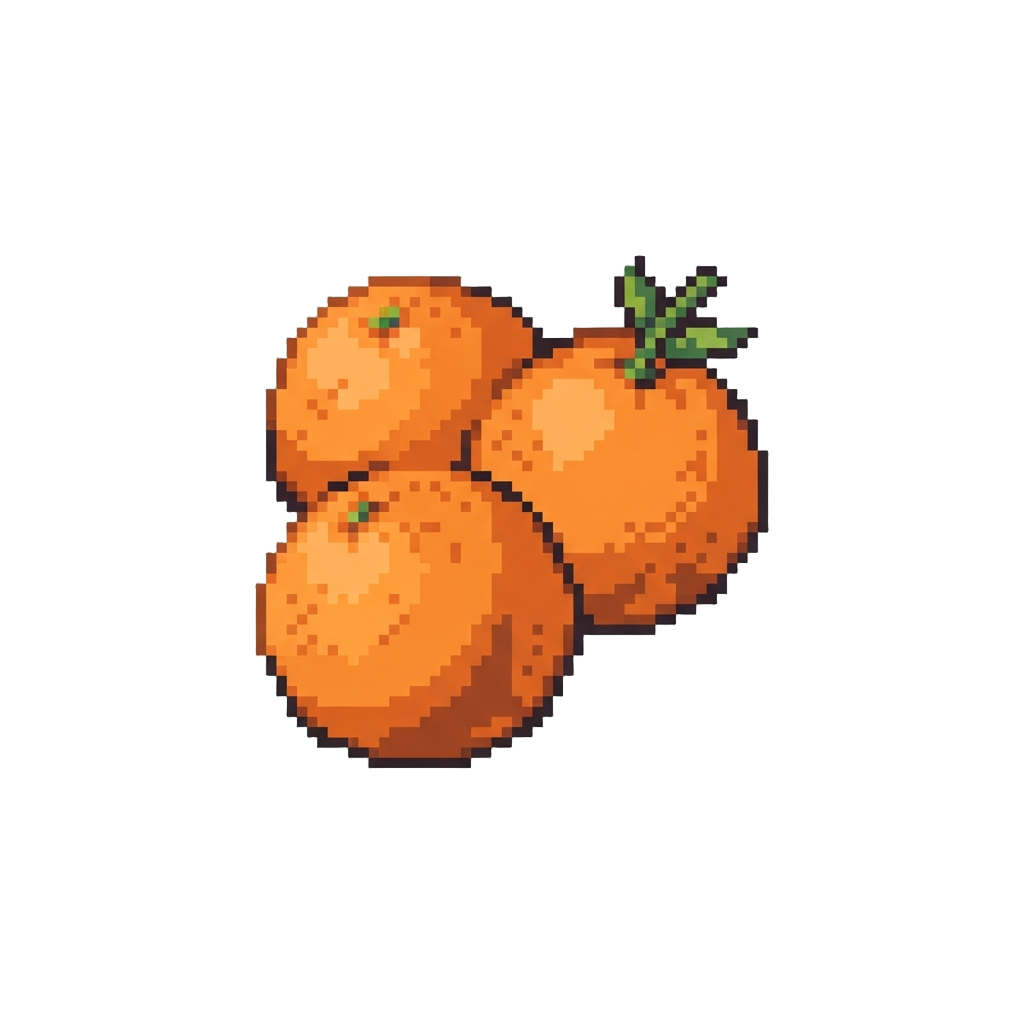 A Bunch of Tumbling Oranges