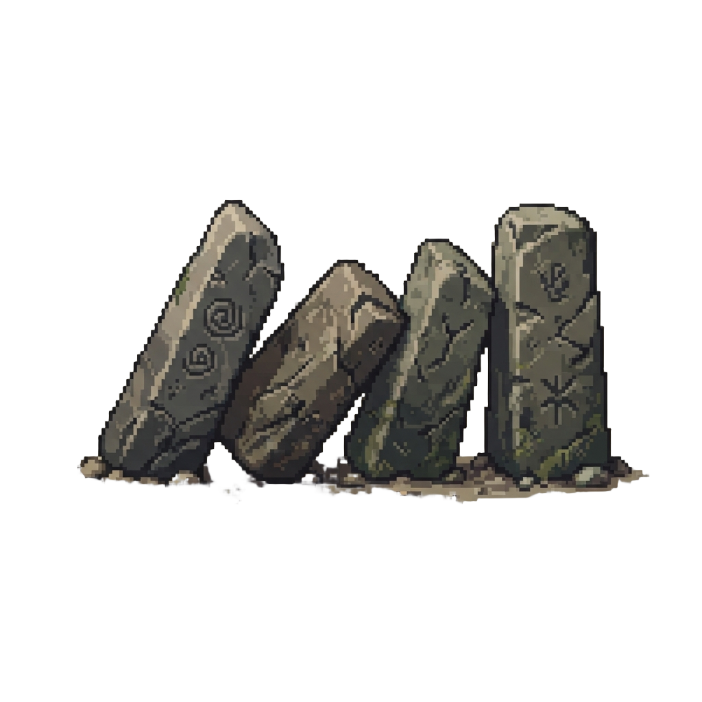 Knocking Down a Line of Prehistoric Stone Monoliths Like Dominoes