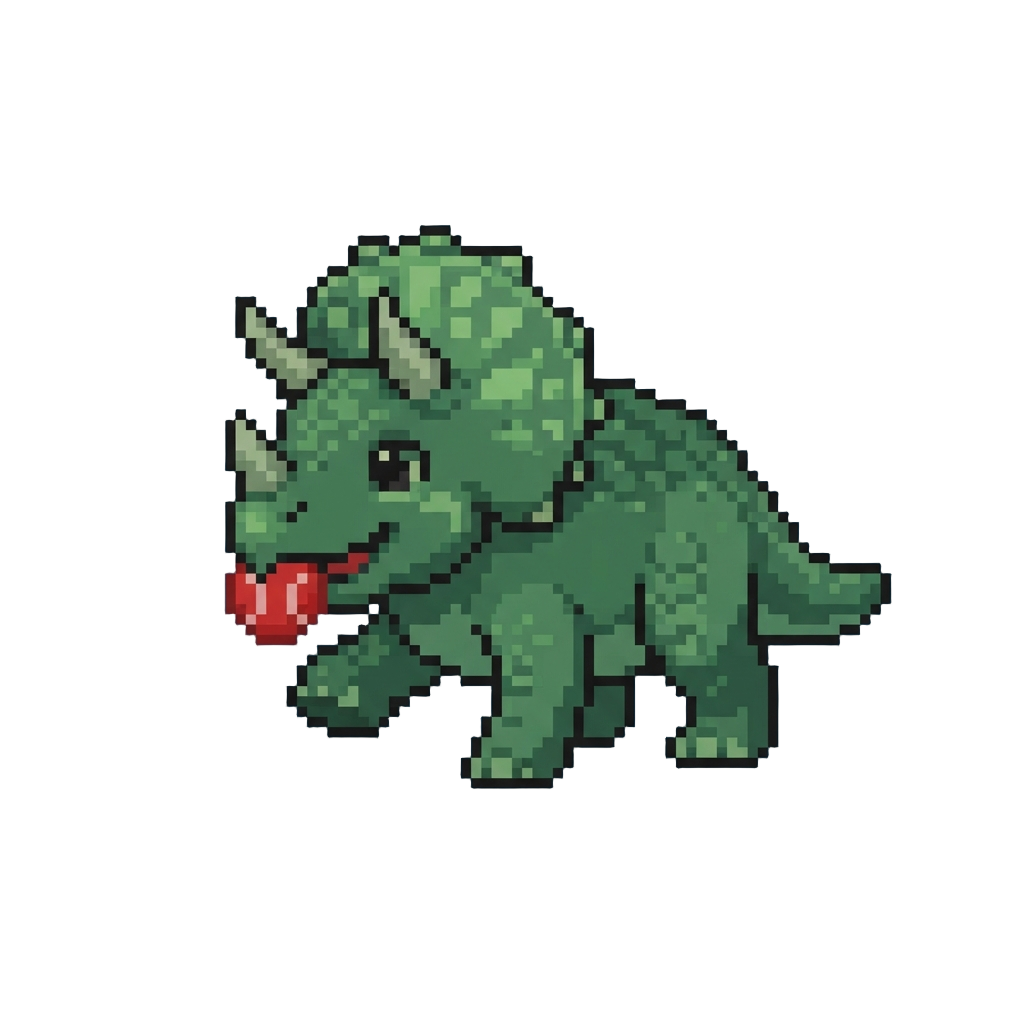 Playing Catch with a Friendly Triceratops