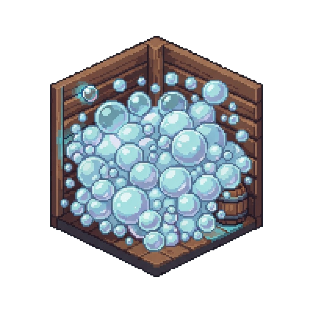 A Sudden Eruption of Soapy Bubbles Filling the Entire Cabin